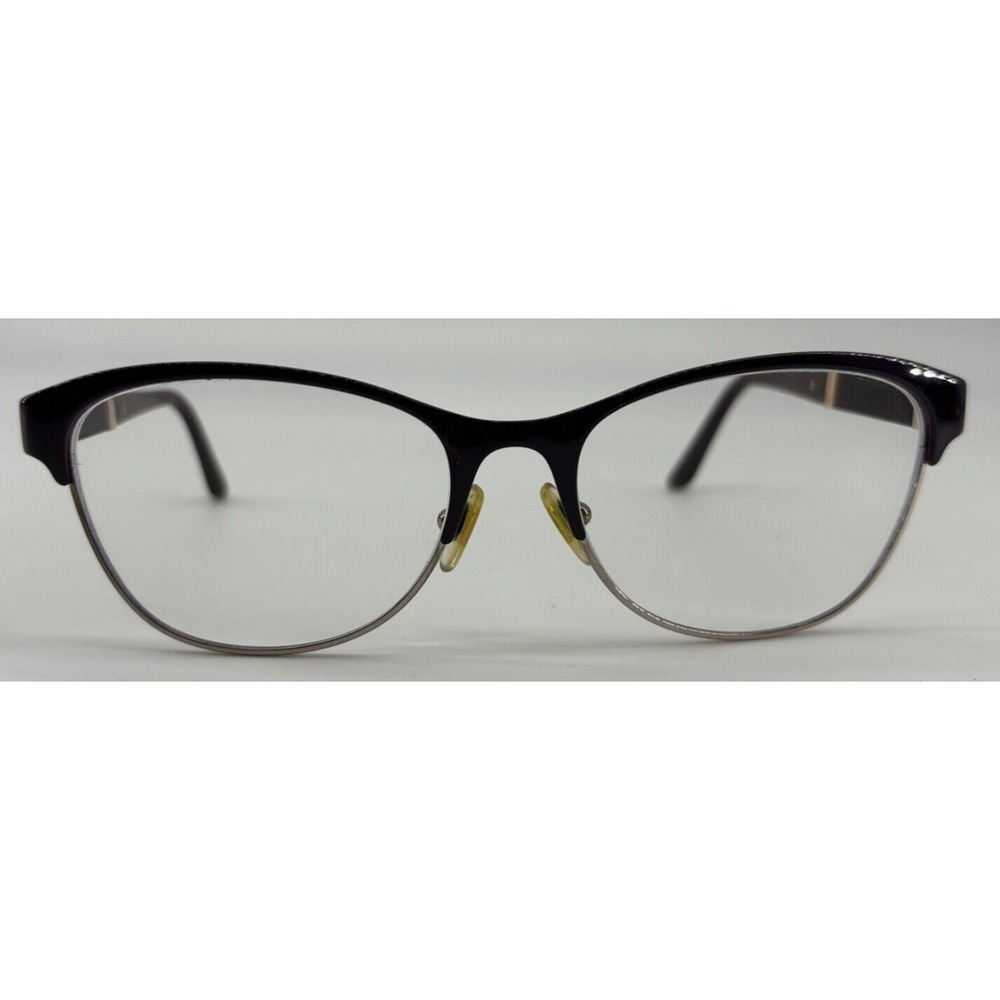 Versace Purple Gold Metal Eyeglass Frames Semi Rimless dv4451648 53-17